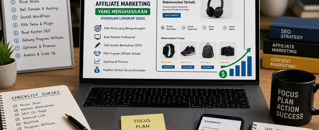 Cara Membuat Website Affiliate Marketing yang Menghasilkan (Panduan Lengkap 2026)