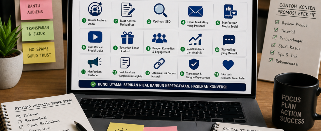 Cara Promosi Link Affiliate Tanpa Spam: 15 Strategi yang Terbukti Efektif
